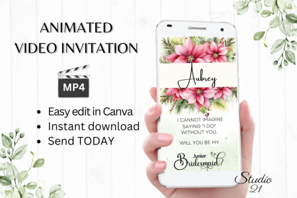 Christmas Junior Bridesmaid W3196JM: A Festive Font for Designers