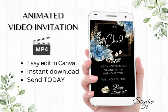 Christmas Ring Bearer Proposal W3213RB: A Festive Display Typeface