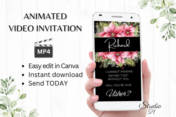 Christmas Usher Proposal W3197U: Your Festive Design Solution