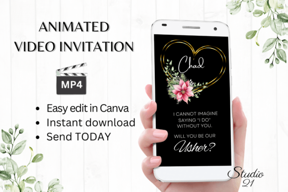 Christmas Usher Proposal W3199U: A Festive Script for Modern Invitations